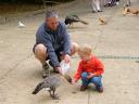 Feeding the Ducks at Prinknash Abbey