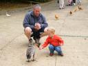 Feeding the Ducks at Prinknash Abbey