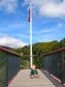 Morgan on Top of the Laxey Wheel