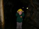 Morgan in a mine