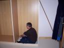 Screwing in the wardrobe