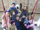 The Kids on a swing
