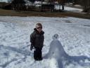 Morgan and his Snowman