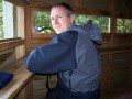 Dad in the bird hide