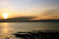 Sunset. Castle Rocks, Aberystwyth