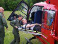 Into the helicopter