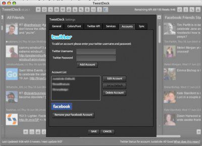 Manage multiple Twitter accounts from within Tweetdeck