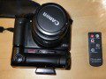 Camera with battery grip