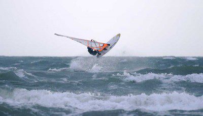 Me, Windsurfing at Ynyslas