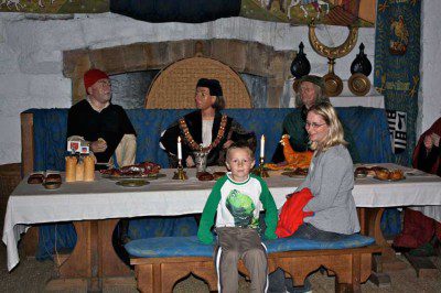 Dining at Castle Rushen