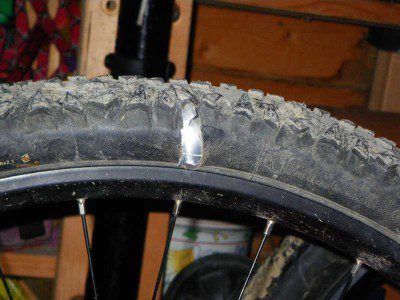 Slashed Tyre