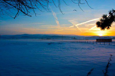 A Snowy Sunrise in Wales