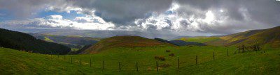 Tarren_Hendre_Pano Looking South from the Top of Pennal Forest