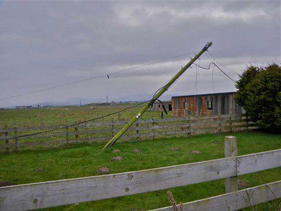 Downed Telephone Pole