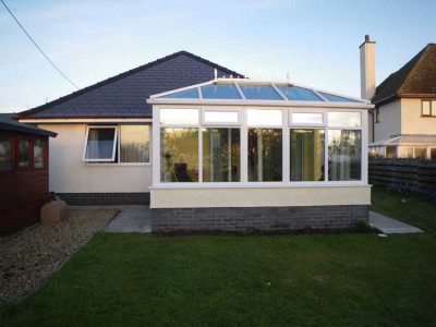 Conservatory blends in nicely