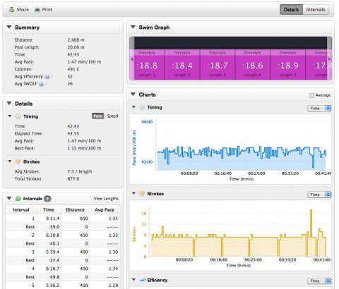 Swim Metrics