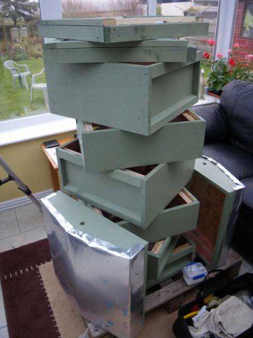 Painted Beehive Components