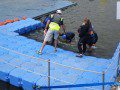 Mike exiting the swim
