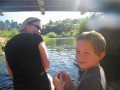 Anna & Morgan in the Hot River