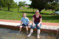Anna and Morgan at Te Aroha