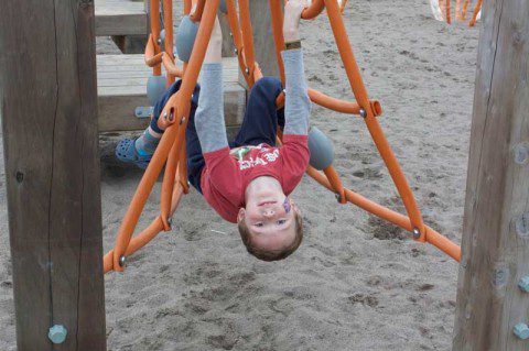 Morgan in a Playground