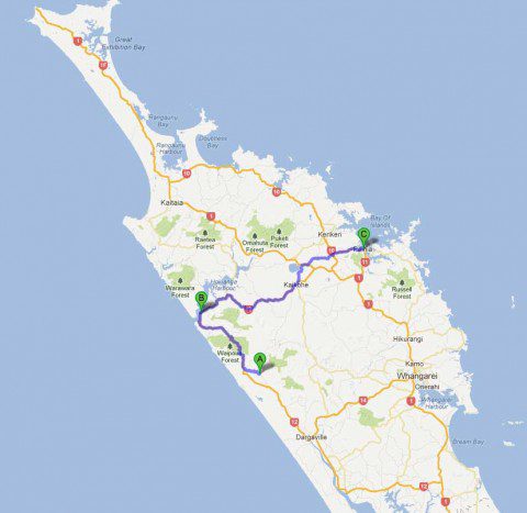 The Route to Paihia