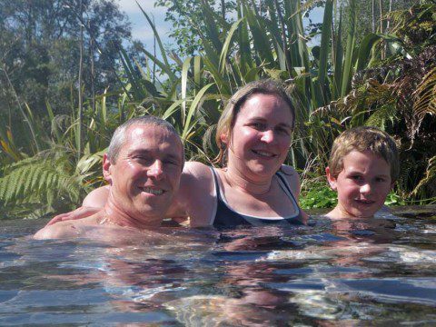 Relaxing in the Pools