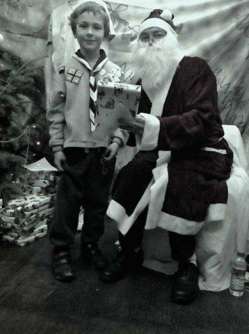 In Santas Grotto