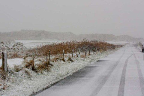 Snow at Ynyslas
