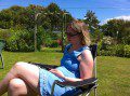 Anna Chilling in the Garden