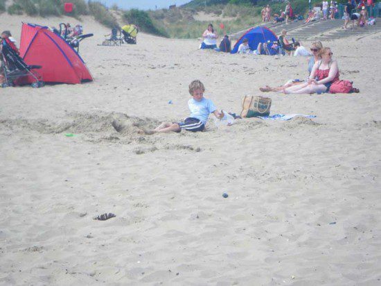 Playing on the Beach