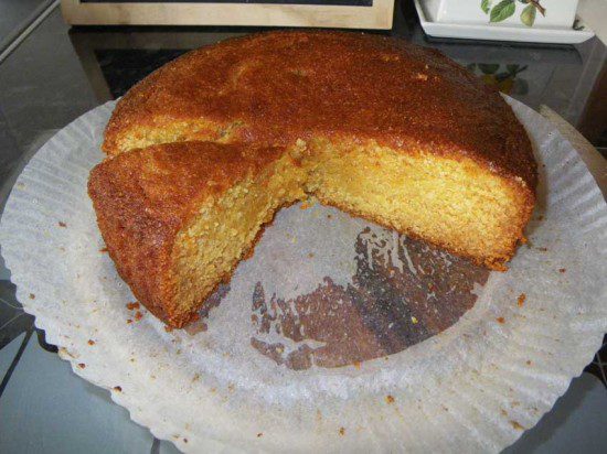 Honey and Polenta Cake