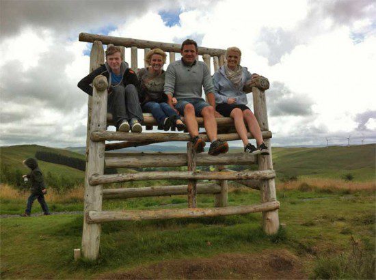 Chair overlooking Melindwr Valley