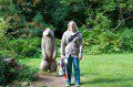 Anna with a bear behind!