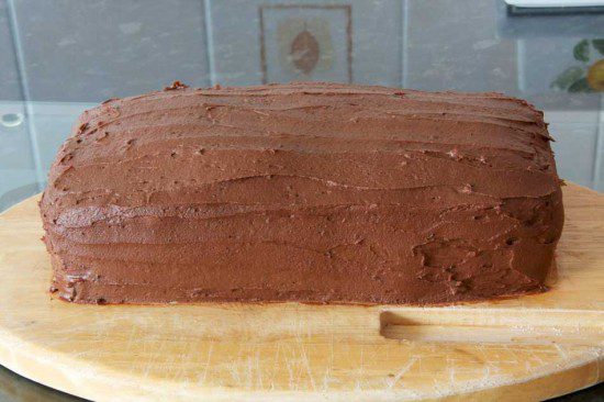 Chocolate coated Xmas Cake