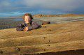 Morgan over a Groyne in Colour
