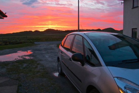 Sunset on my new Car