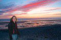 Anna on the Beach at Sunset