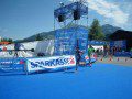 Helen coming into the finish
