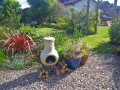 Sitting in the garden