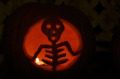 Skeleton Pumpkin Carving