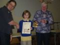 Morgan Presented with his Certificate