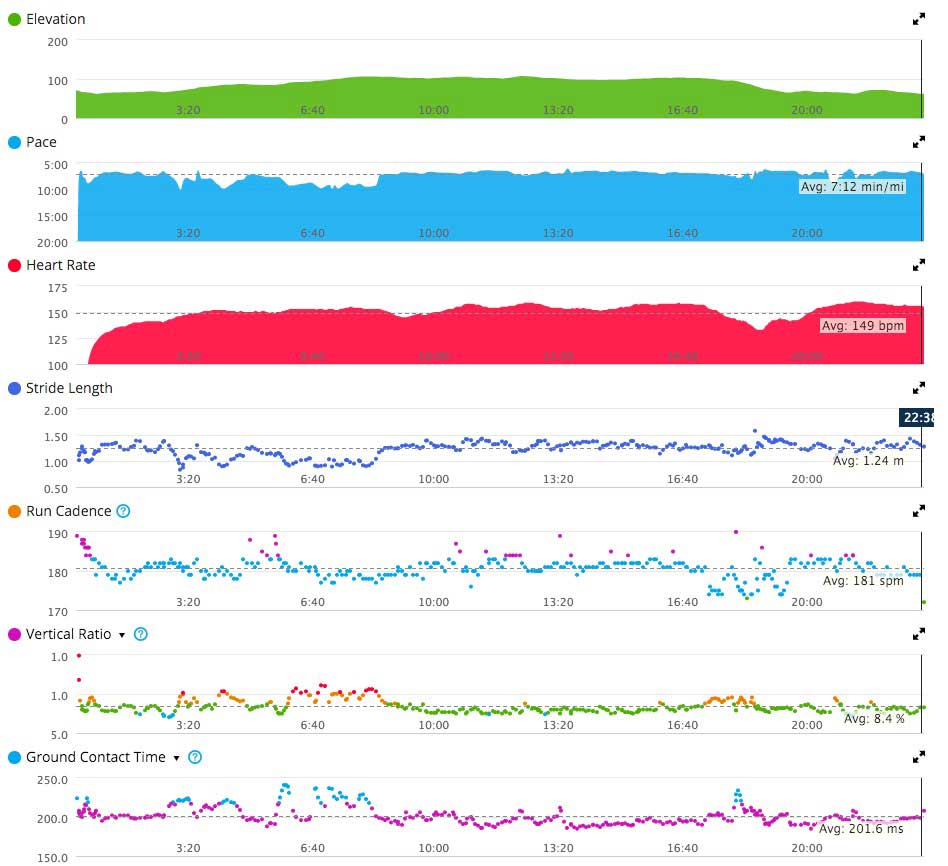 Run Dynamics from a Faster Run