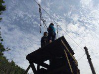 Anna about to jump