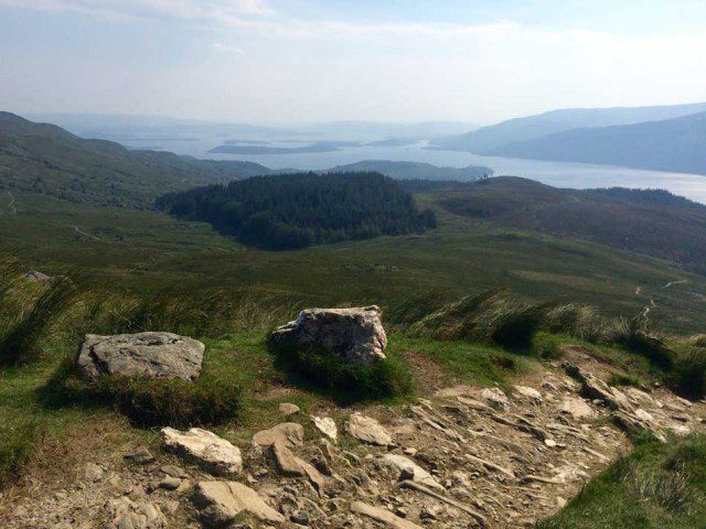 Part way up Ben Lomond