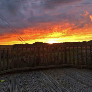 Sunset from the Sofa
