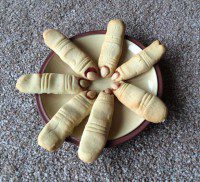 Witches Finger Biscuits