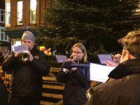 The band plays