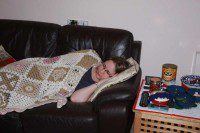 Anna Snoozing