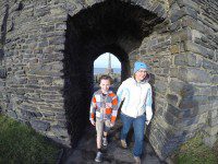 Anna and Morgan on a Treasure Hunt in Aberystwyth